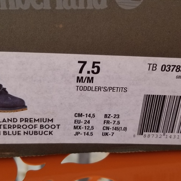 Toddler Timberland 7.5c - Picture 4 of 8